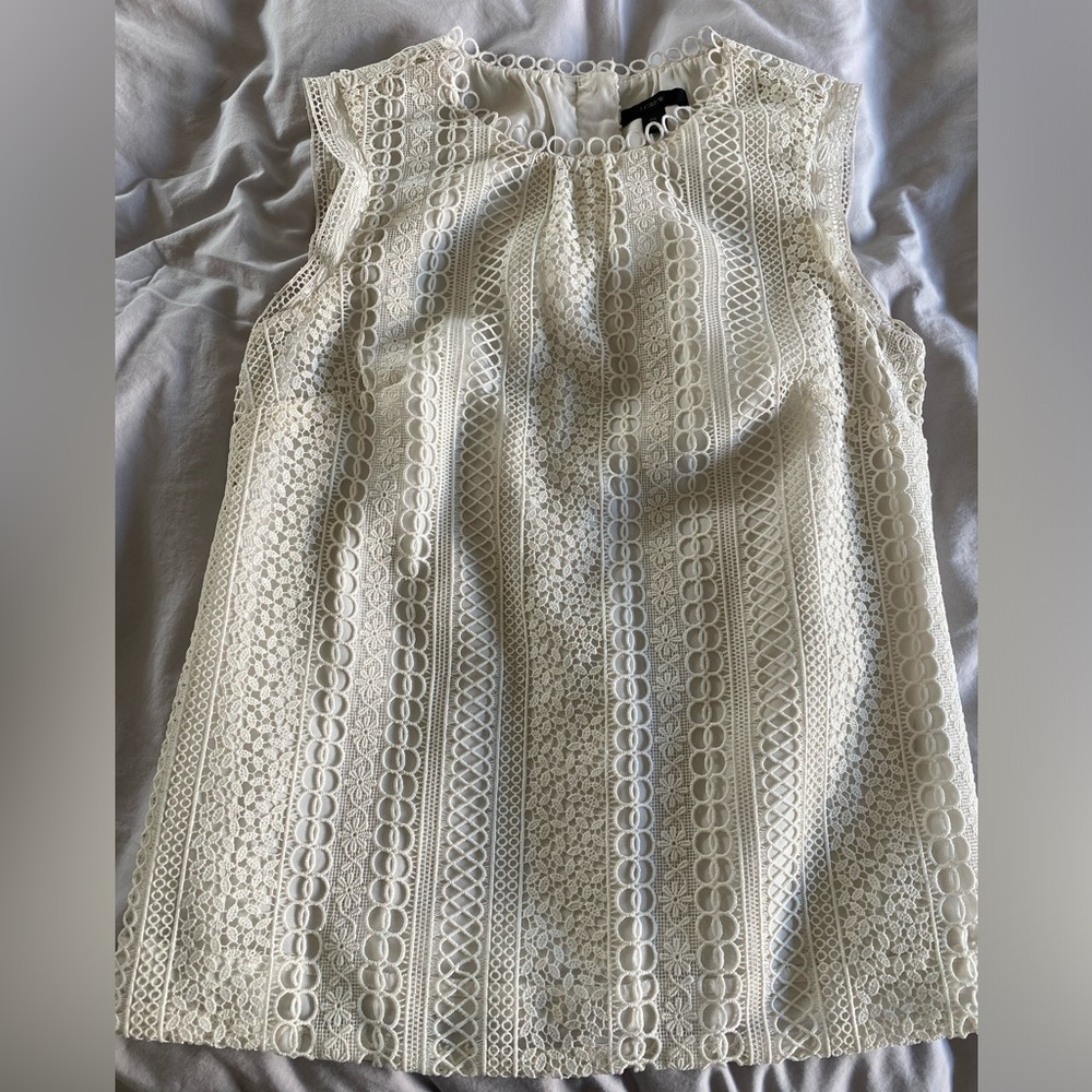 J Crew Lace Shell